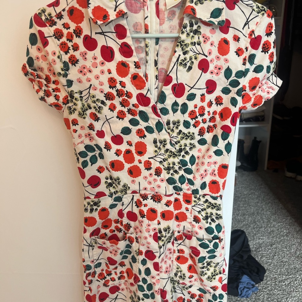 Anthropologie Maeve Floral Print romper